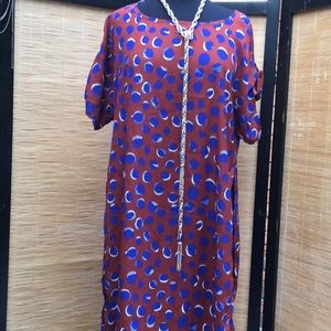 Brown and Blue Tommy Hilfiger Top
